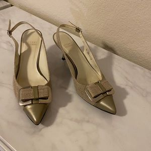 Stuart Weizmann slingback kitten heels